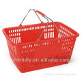 32L Small Plastic Baskets with metal handles, Small Shopping Basket